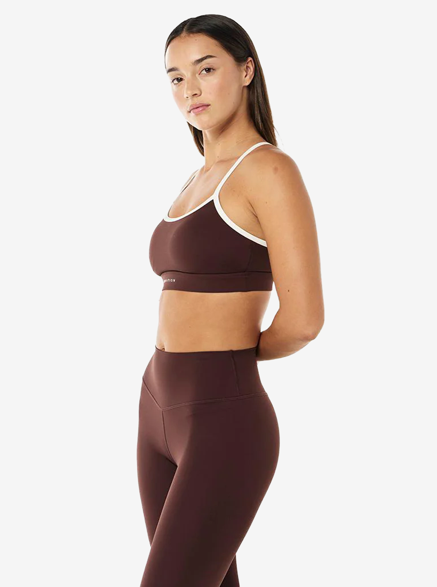 Signature Sports Bra in Mahogany