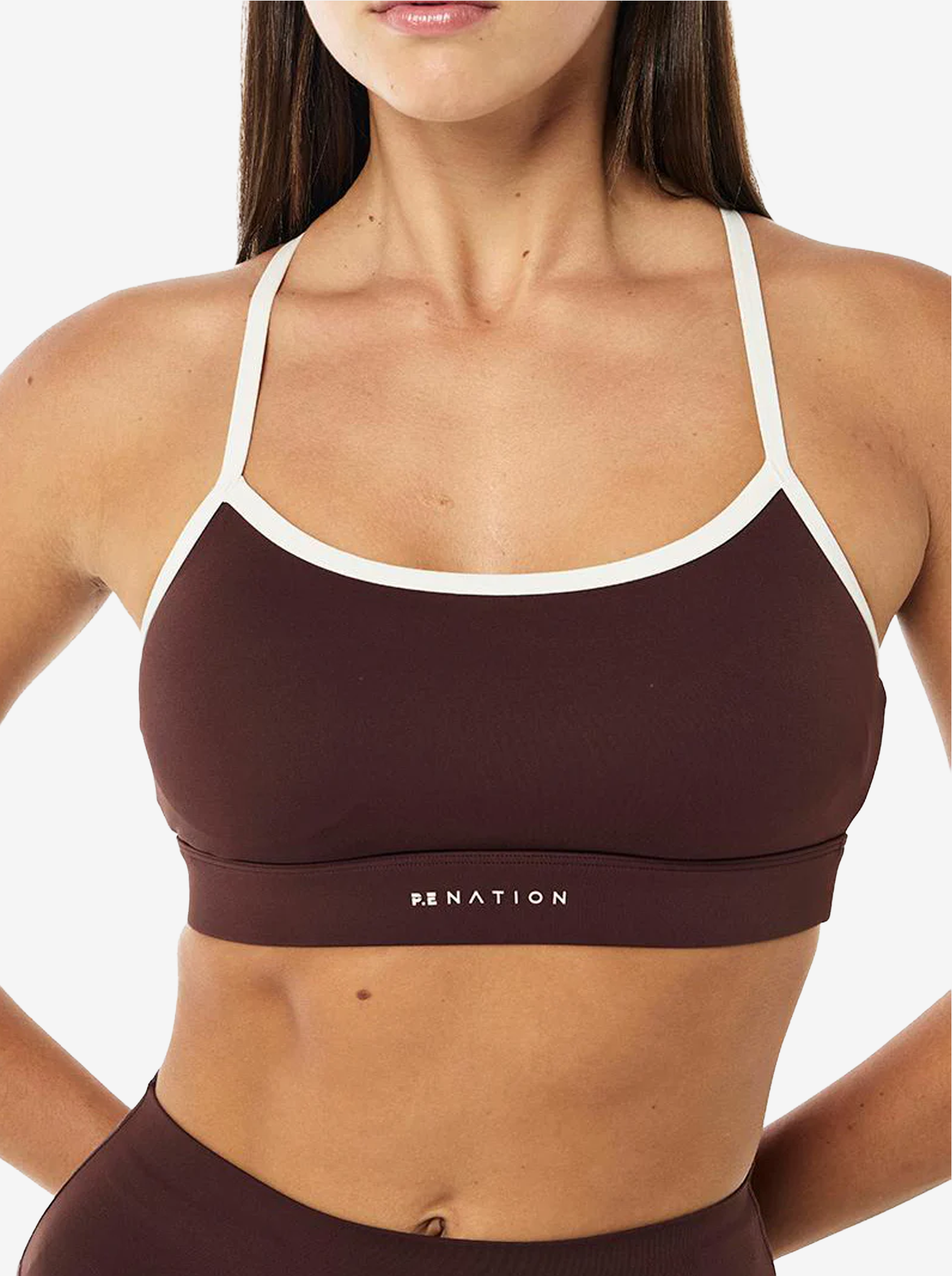 Signature Sports Bra in Mahogany