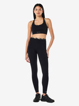 Stellar Sports Bra in Black & Leopard Print