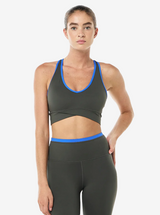 Vita Bra in Gunmetal & Royal Blue