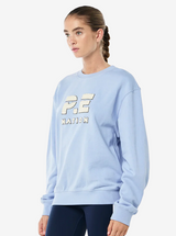 Heads Up Boucle Sweat in Dusty Blue