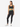 Vita Full Length Legging in Caviar & Kelly Green