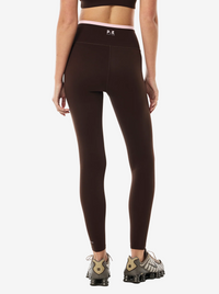 Vita Full Length Legging in Espresso & Chalk Pink