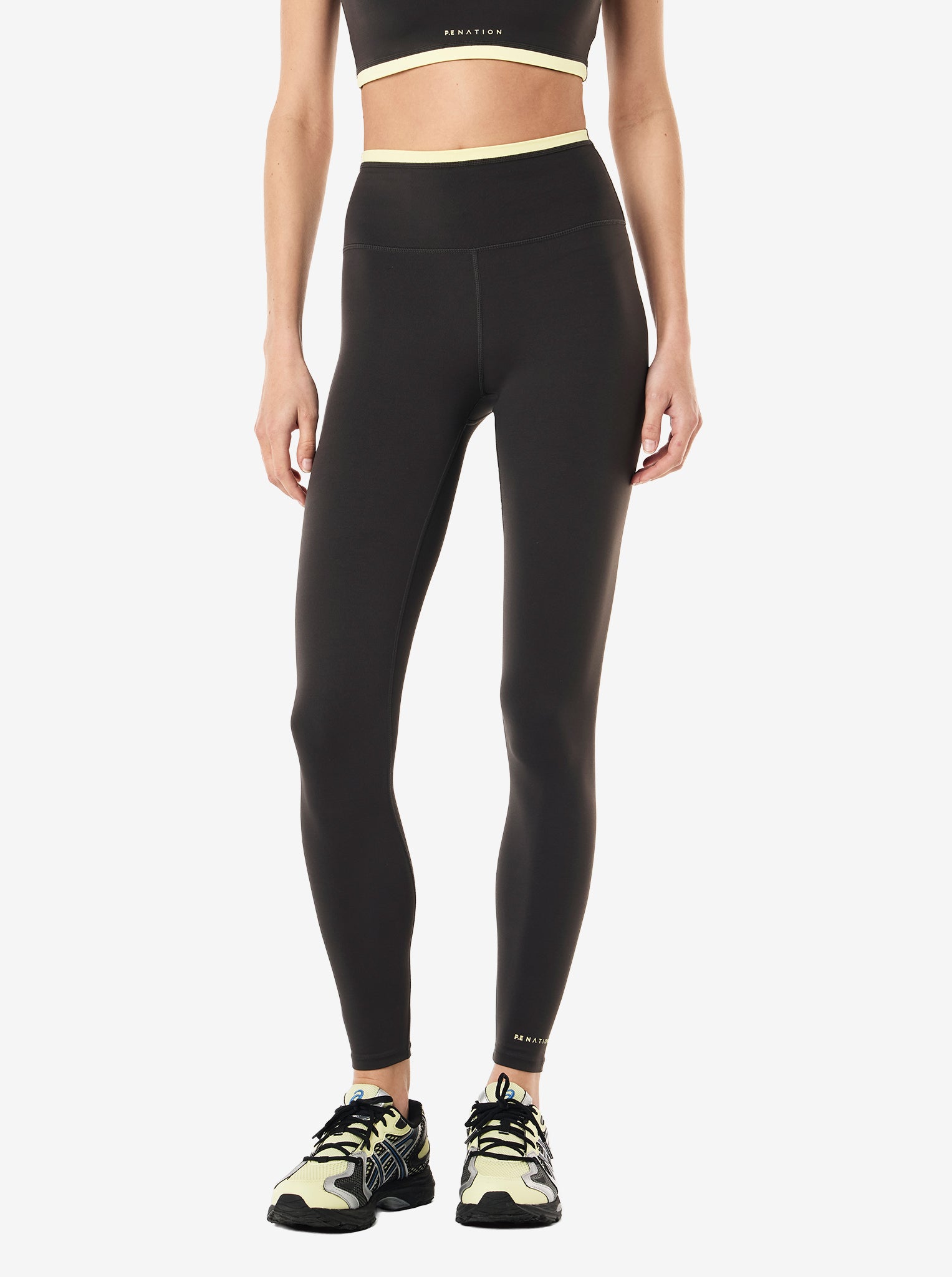 Vita Full Length Legging in Smokestone & Lemonade