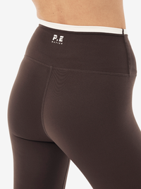 Vita Full Length Legging in Coffee & Whisper White