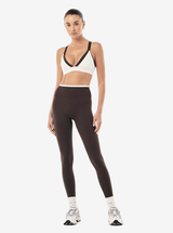 Vita Full Length Legging in Coffee & Whisper White