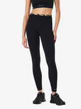 Vita Full Length Legging in Black & Leopard
