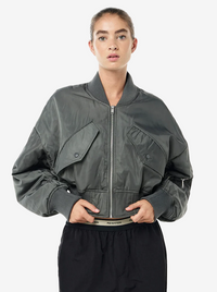 Captivate Bomber in Gunmetal