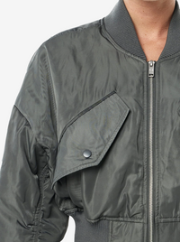 Captivate Bomber in Gunmetal