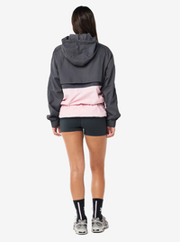 Man Down Jacket in Asphalt & Chalk Pink