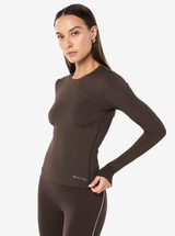Foundation LS Top in Coffee