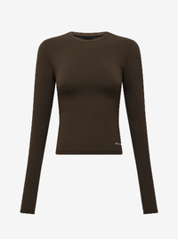 Foundation LS Top in Coffee
