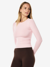 Foundation Long Sleeve Top in Chalk Pink