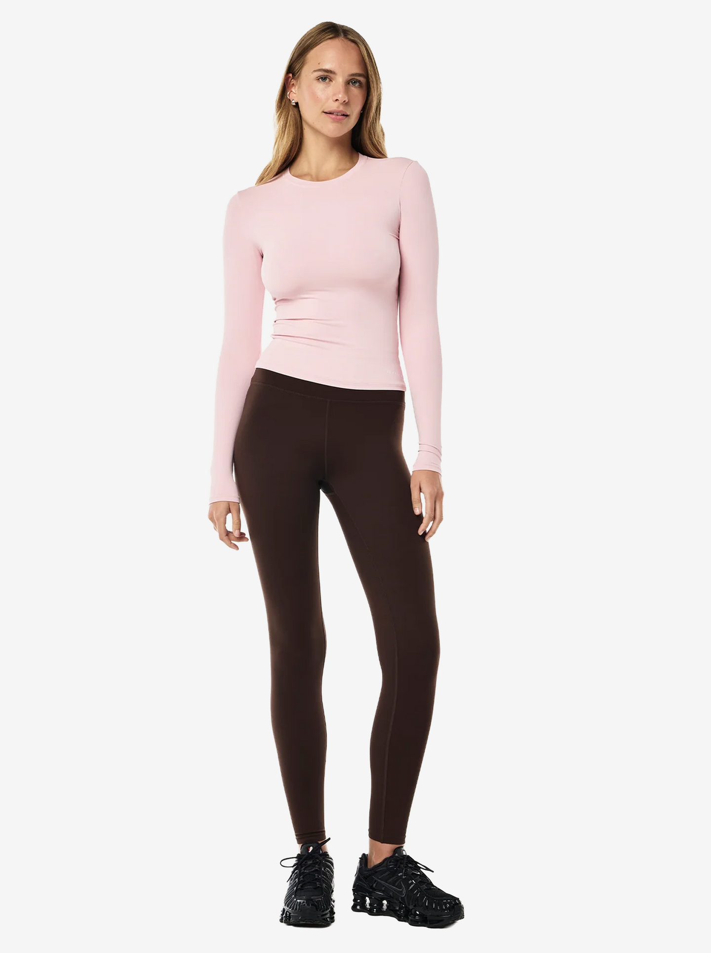 Foundation Long Sleeve Top in Chalk Pink