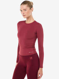 Foundation Long Sleeve Top in Cabernet