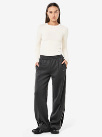 Man Down Track Pant in Caviar