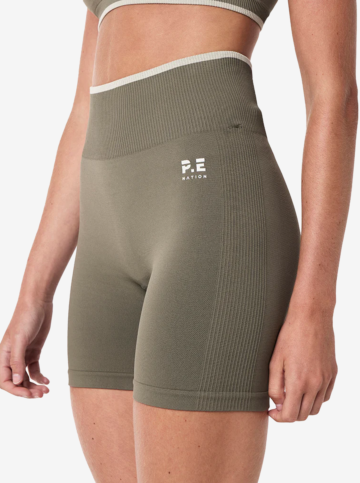 Restore Seamless 5 Bike Short in Khaki