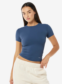Foundation Short Sleeve Tee in Vintage indigo