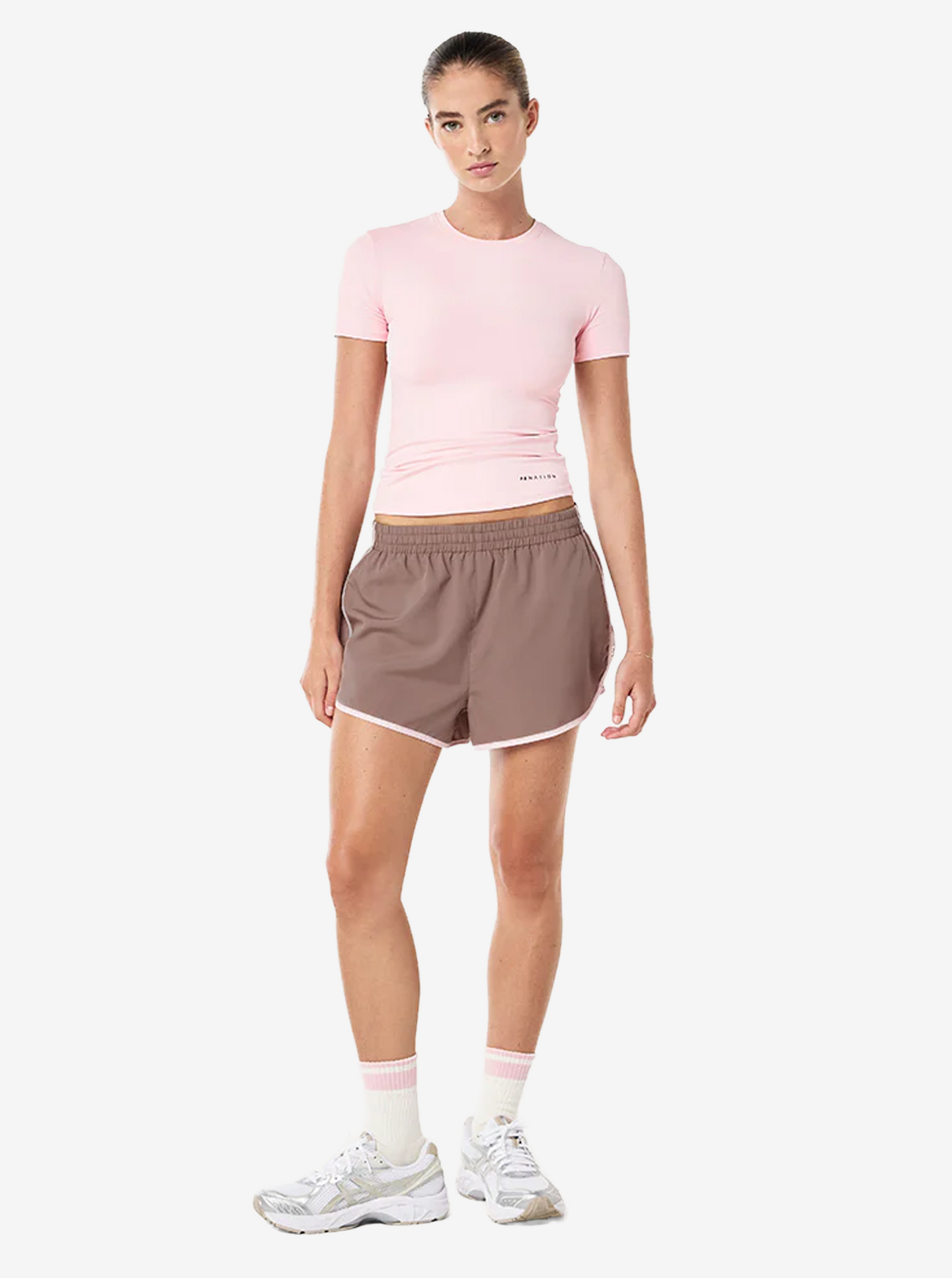 Foundation Short Sleeve Tee in Chalk Pink