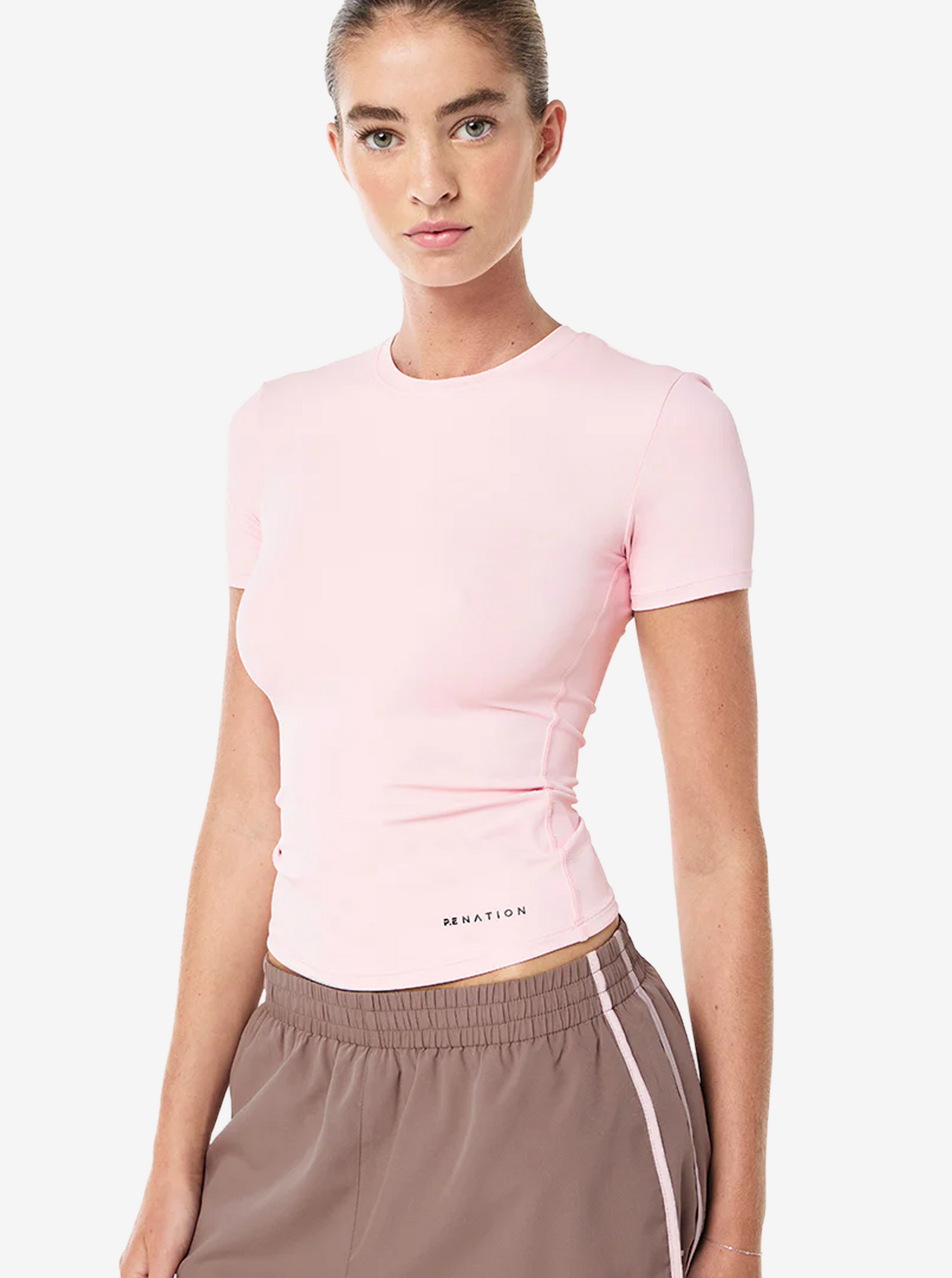 Foundation Short Sleeve Tee in Chalk Pink
