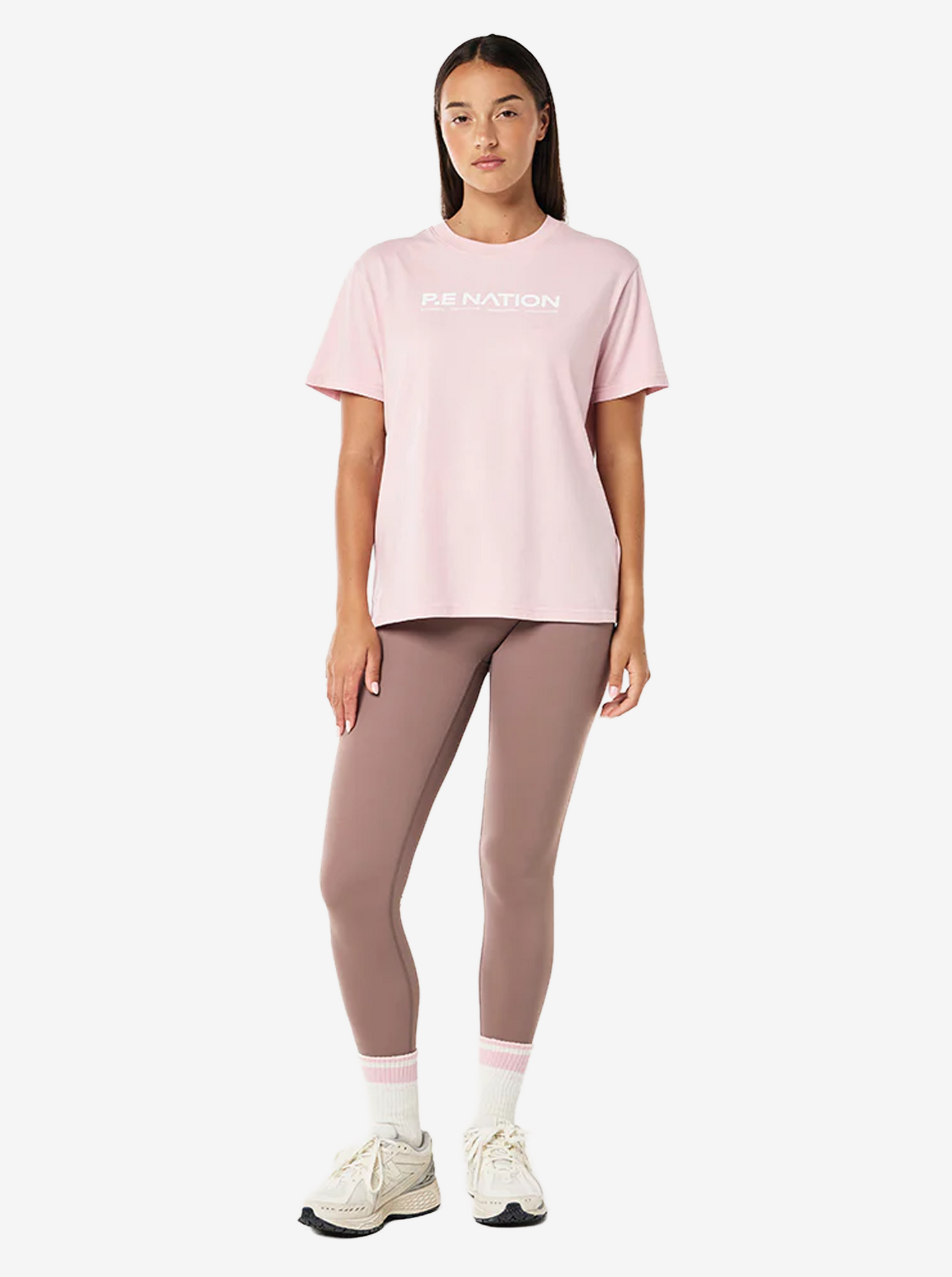 Aero Short Sleeve Tee in Chalk Pink