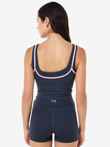 Forward Tank in Marine Blue & Prism Pink