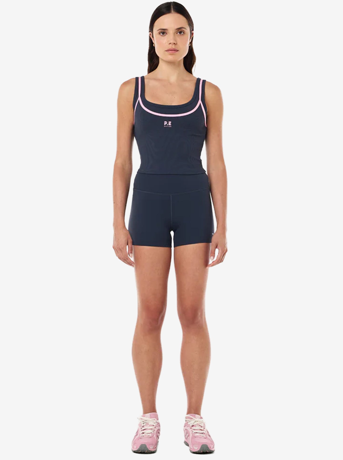 Forward Tank in Marine Blue & Prism Pink