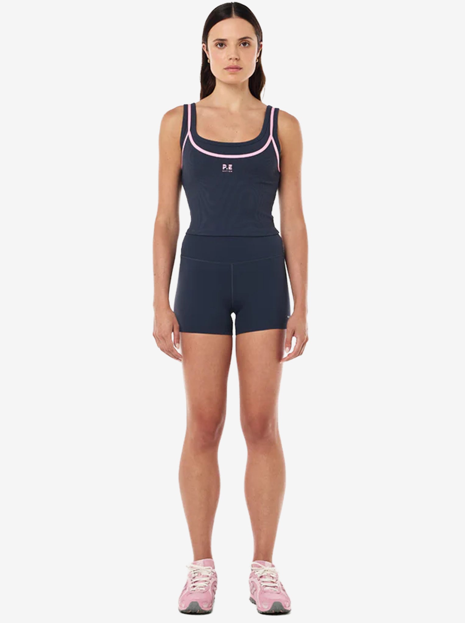 Forward Tank in Marine Blue & Prism Pink