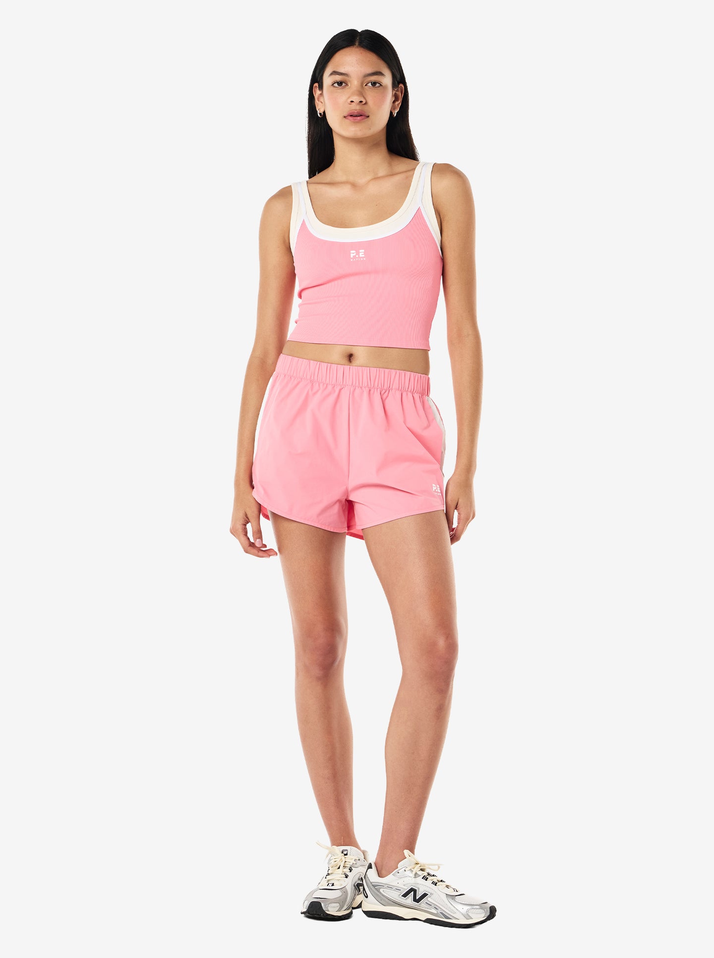Forward Tank in Pink Lemonade & Whisper White