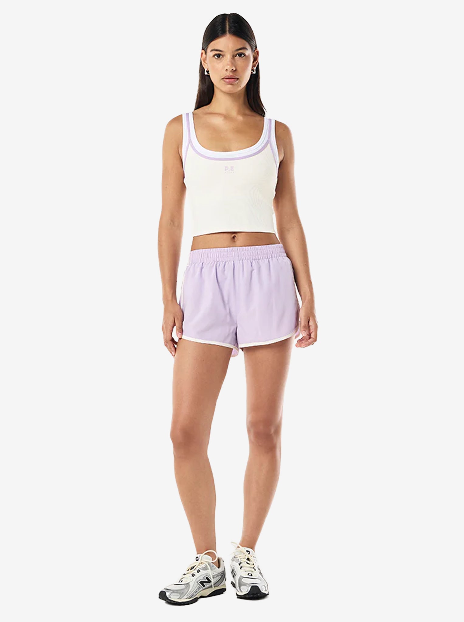 Forward Tank in Whisper White & Violet Crush