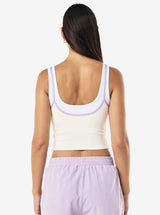 Forward Tank in Whisper White & Violet Crush