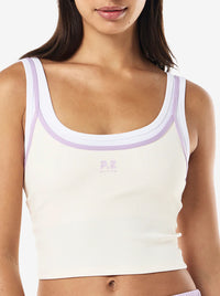 Forward Tank in Whisper White & Violet Crush