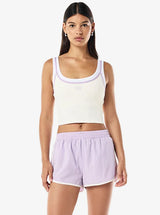 Forward Tank in Whisper White & Violet Crush