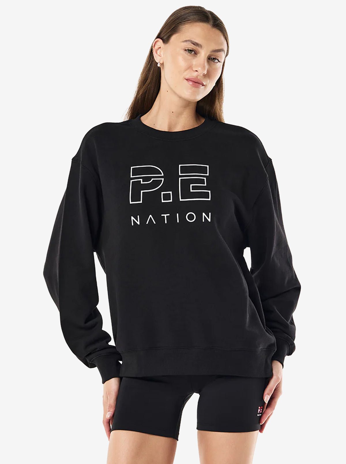 Heads Up Sweat in Black & Optic White