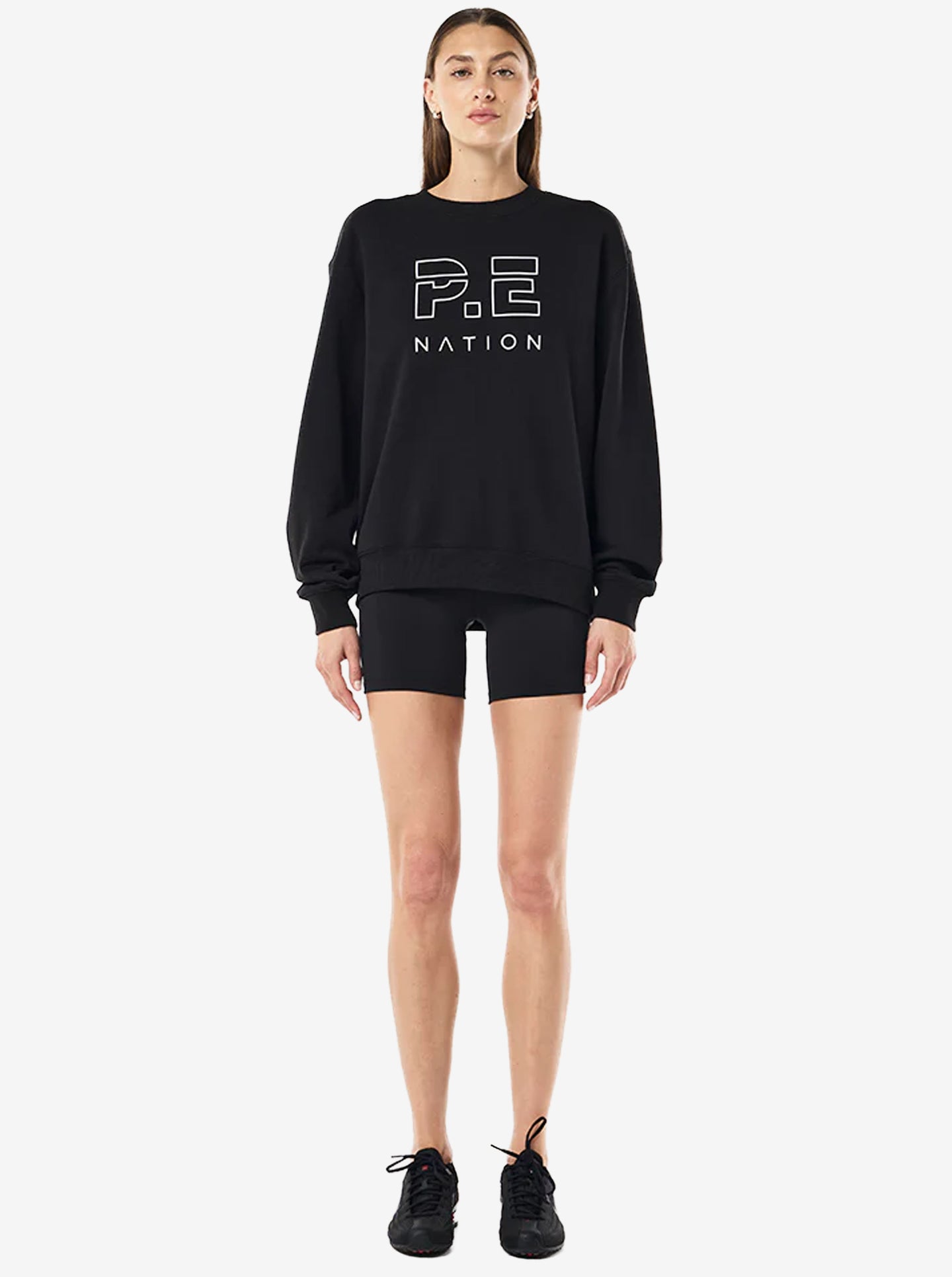 Heads Up Sweat in Black & Optic White