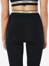 Avant Full Length Legging in Black & Biscuit