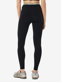 Avant Full Length Legging in Black & Biscuit