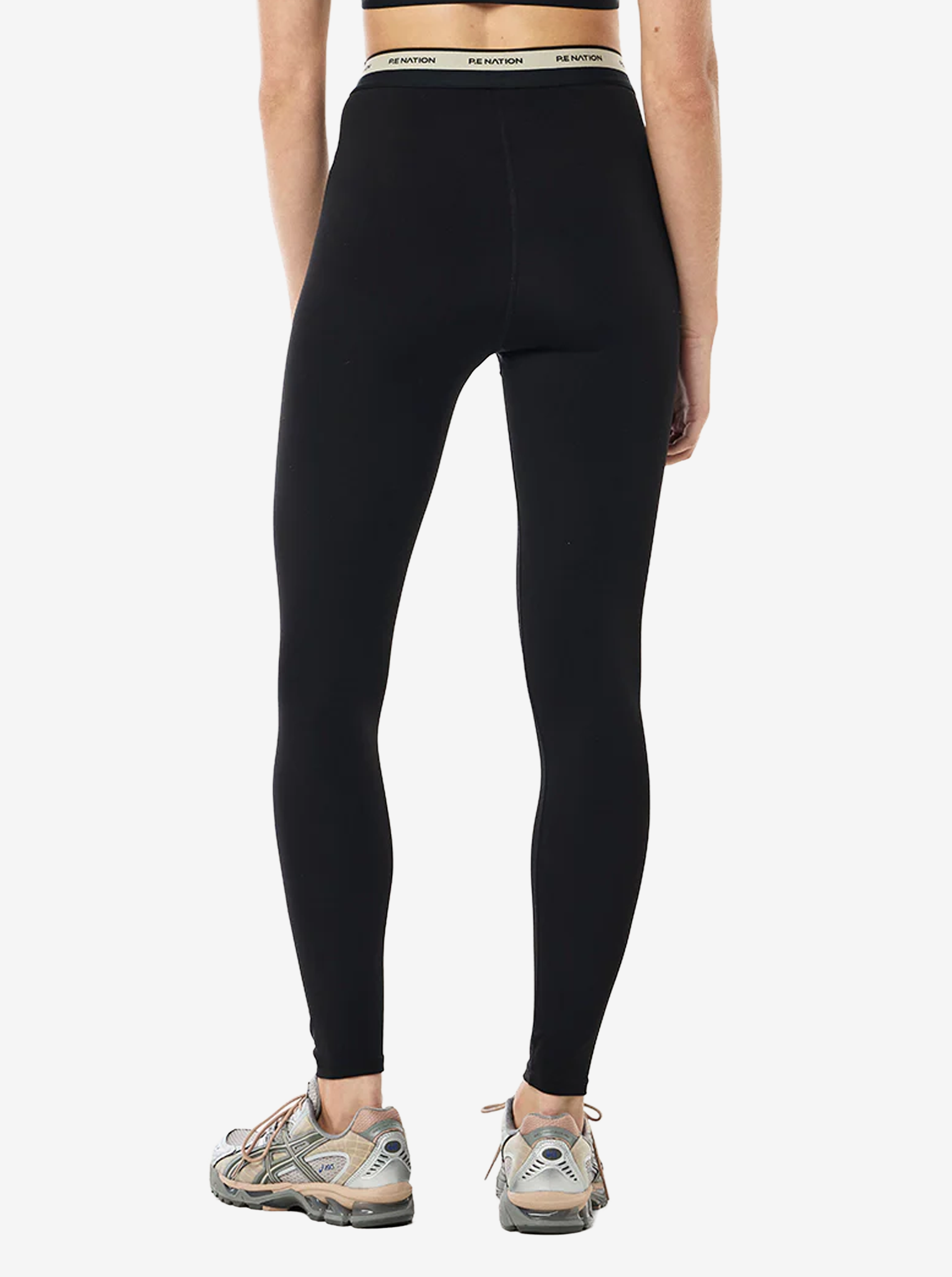 Avant Full Length Legging in Black & Biscuit