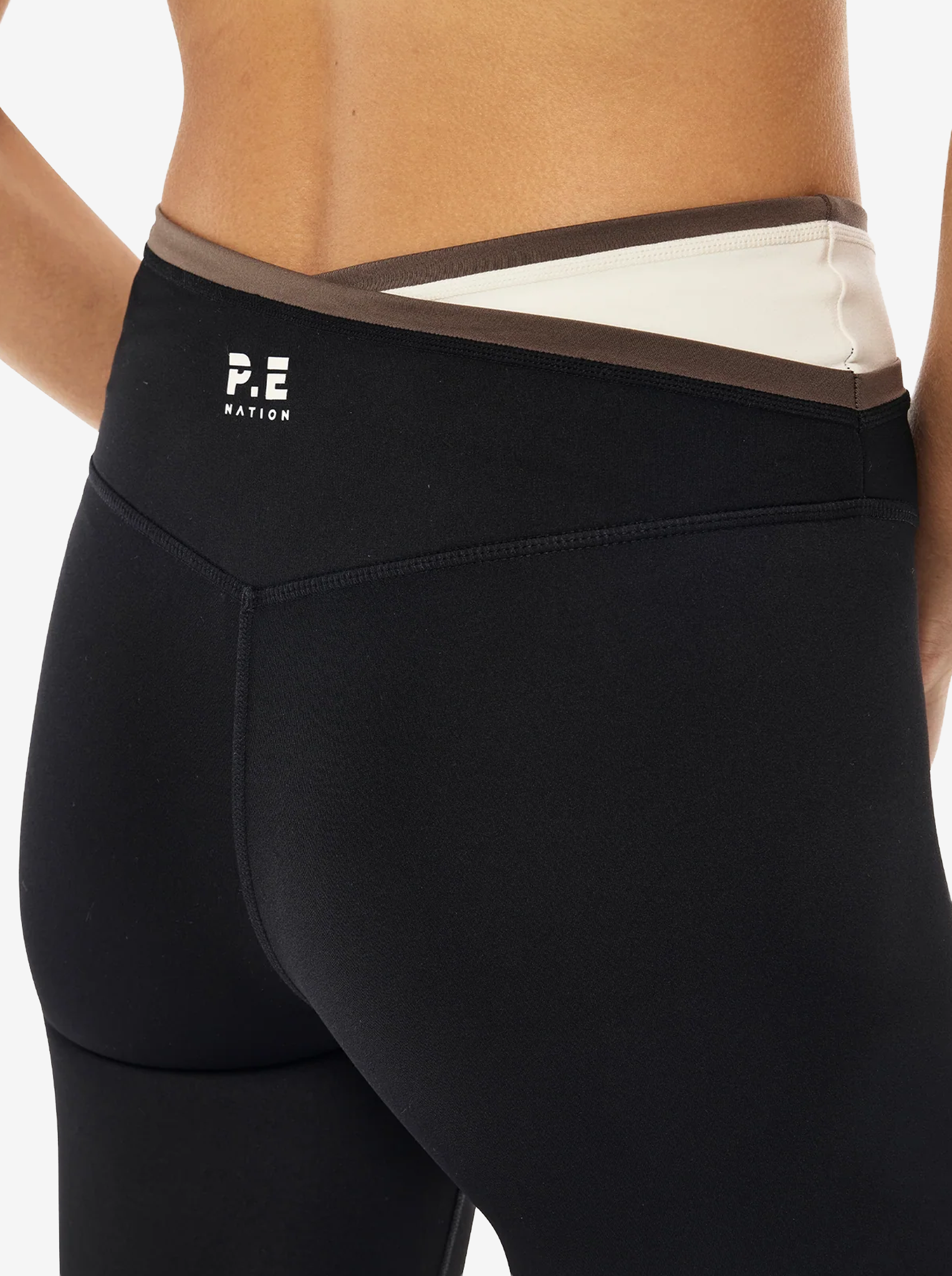 Status Full Length Legging in Black & Walnut