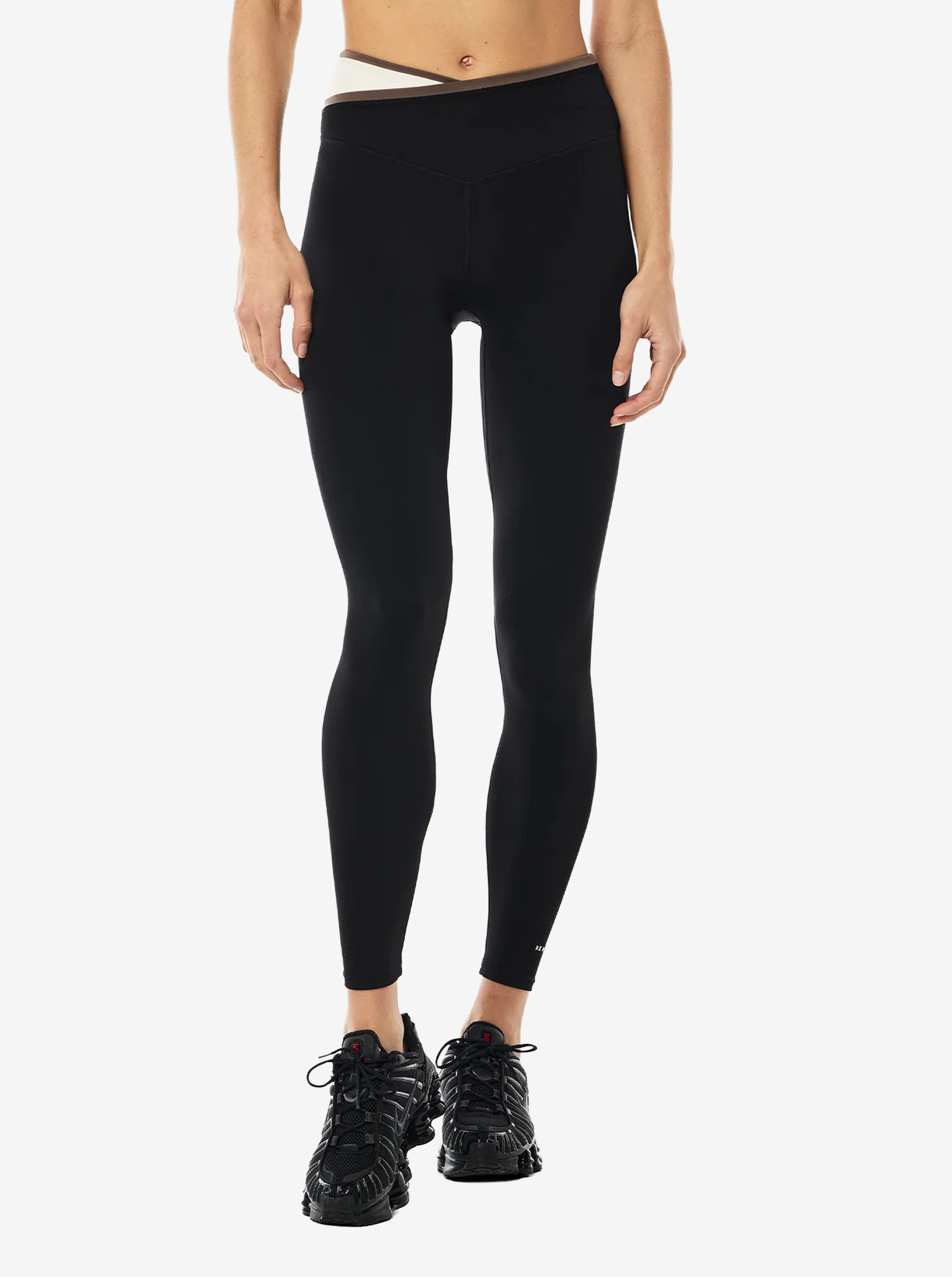 Status Full Length Legging in Black & Walnut