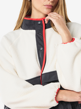 Technique Quilt Jacket in Whisper White & Marine Blue