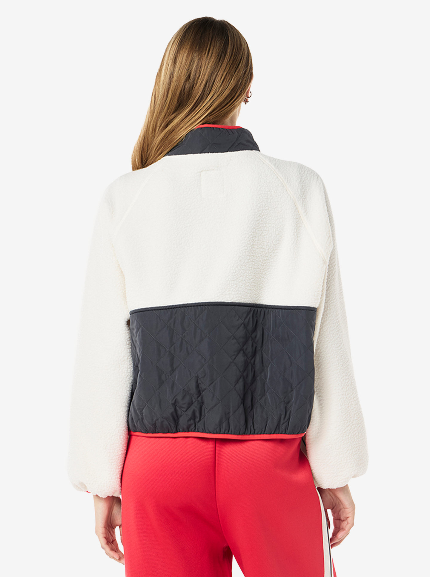 Technique Quilt Jacket in Whisper White & Marine Blue