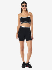 Avant 5" Bike Short in Black & Whisper White