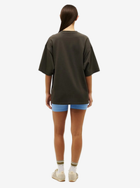 Physical Oversized Tee in Washed Black
