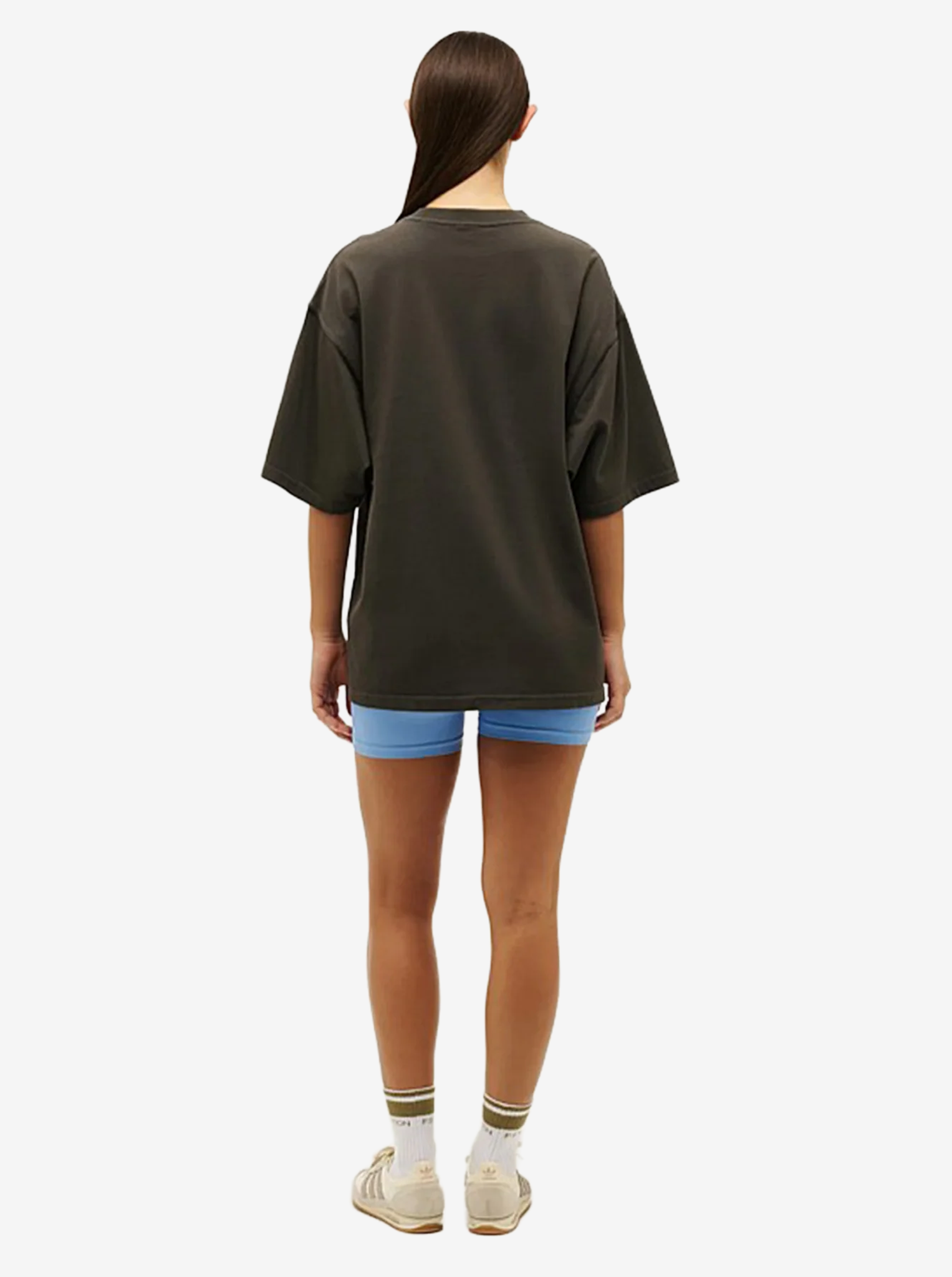 Physical Oversized Tee in Washed Black