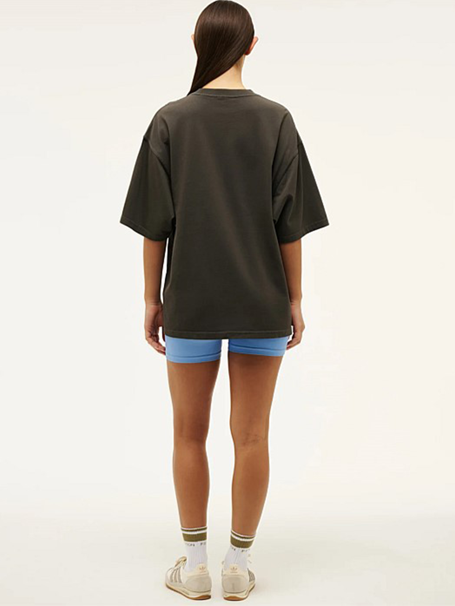 Physical Oversized Tee in Washed Black
