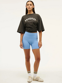 Physical Oversized Tee in Washed Black