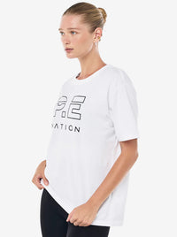 Heads Up Tee in Optic White