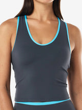 Renewal Tank in Marine Blue & Turquoise