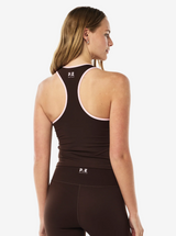 Renewal Tank in Espresso & Chalk Pink